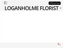 Tablet Screenshot of loganholmeflorist.com.au